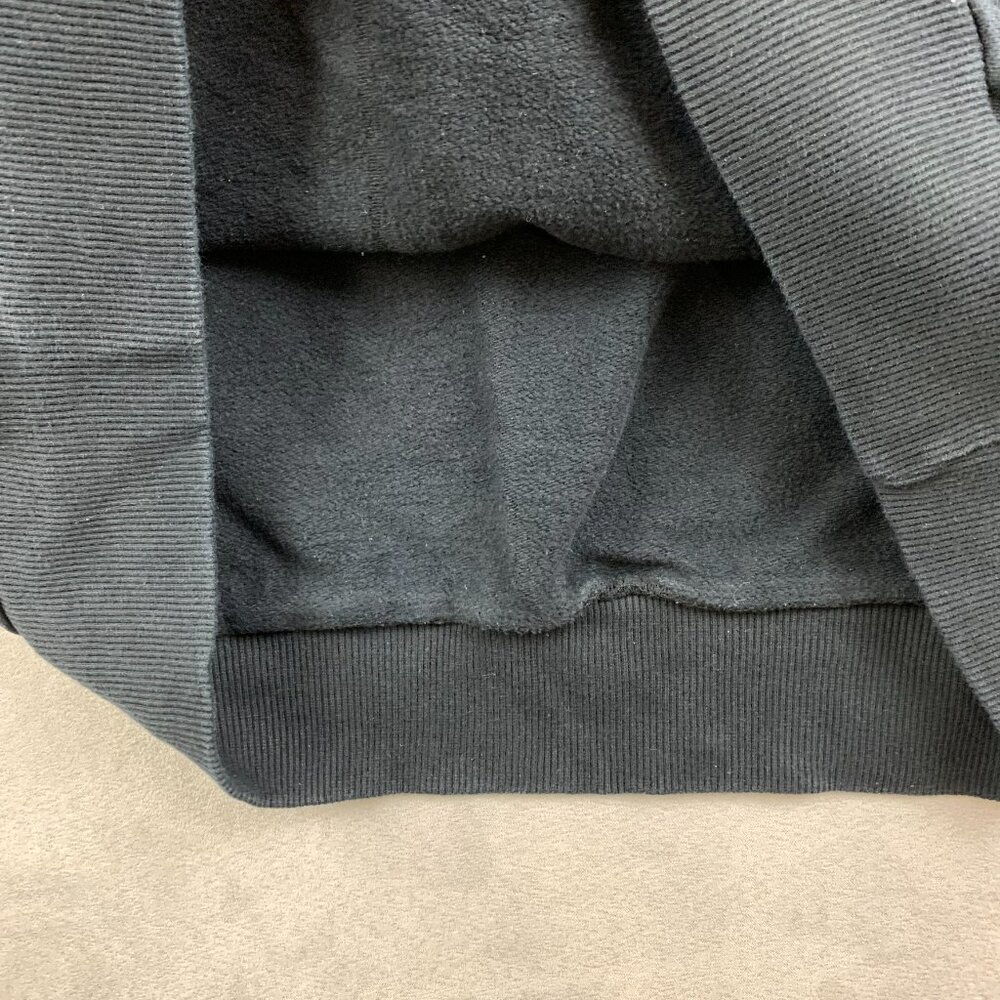 Diesel Mens Sweater Medium Oversized Black S-Samy Felpa Crewneck Peel Logo - Picture 8 of 10